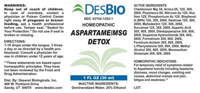 DSRT274 Aspartame MSG Detox 11-5-18.jpg Aspartame/MSG Detox - DSRT274 Aspartame MSG Detox 11 5 18